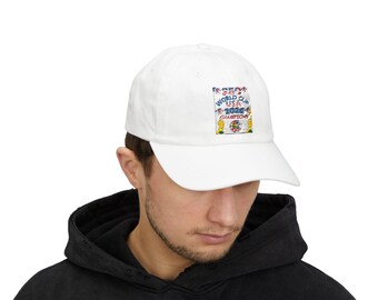 World Cup 2026 Champions Dad Cap | Soccer Trophy Confetti Baseball Hat.