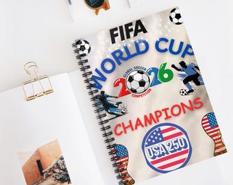 Notitieboek VS WK voetbal 2026 | Champions spiraaldagboek