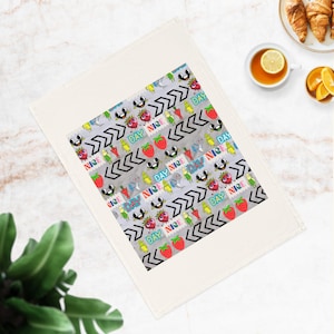 Nice Day Cotton Tea Towel - Kitchen Towel, Dish Towel, Cooking Gift, Hostess Gift, Housewarming Gift