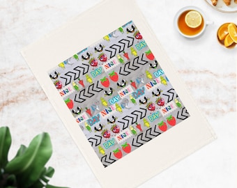 Nice Day Cotton Tea Towel: Organic Kitchen Dish Towel