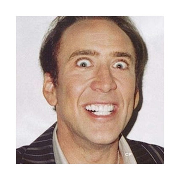 Nic Cage Poster, Nick Cage Face, Nicolas Cage Gift, Nicholas Cage funny - Funny Wall Poster, Meme Shirts, Parody Gifts, Ironic Wall Poster