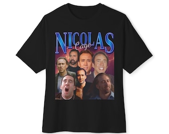 Nicolas Cage 90er Jahre Bootleg Rap Shirt, Nick Cage Parodie Shirt, Nic Cage Meme Shirt, Nikolaus Cage Geschenk