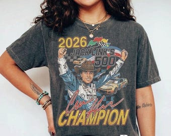 Vintage Carson Hocevar Racing Graphic Tee | 2026 Carson Hocevar Champion Shirt | Retro Race Car Driver T-Shirt | Comfort Colors  | 90s Style