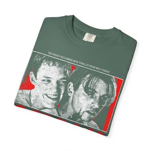 Vintage 90s Scream Movie T-Shirt | Billy Loomis & Stu Macher Retro Graphic Tee | Horror Film Shirt | Classic Slasher Apparel | Halloween image 5