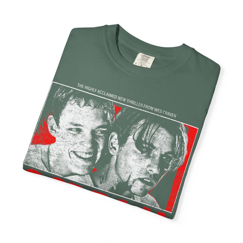 Vintage 90s Scream Movie T-Shirt | Billy Loomis & Stu Macher Retro Graphic Tee | Horror Film Shirt | Classic Slasher Apparel | Halloween image 5