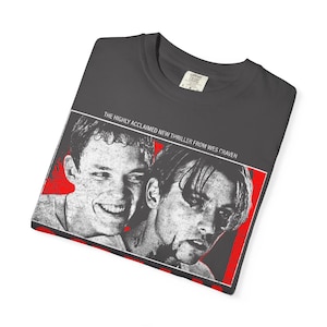 Vintage 90s Scream Movie T-Shirt | Billy Loomis & Stu Macher Retro Graphic Tee | Horror Film Shirt | Classic Slasher Apparel | Halloween image 6