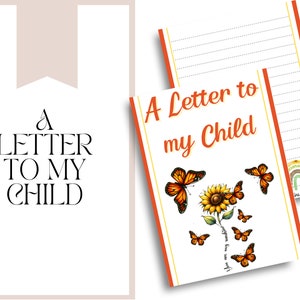 Una carta para mi hijo - Temática de girasoles - Un diario dedicado a tu hijo y/o hija