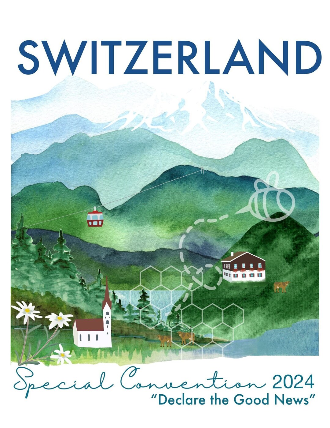 JW 2024 Special Convention Switzerland Digital Artwork Print Etsy