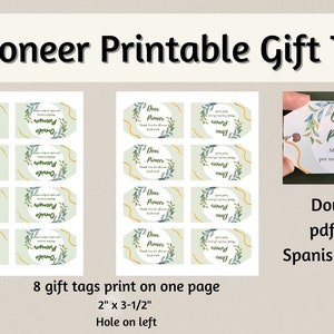 pionier/voorloper Spaans JW-cadeaulabel