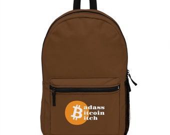 Bitcoin btc crypto currency cryptocurrency miner mining merch standard bull b mother's day gift gifts for women mom her best travel Backpack