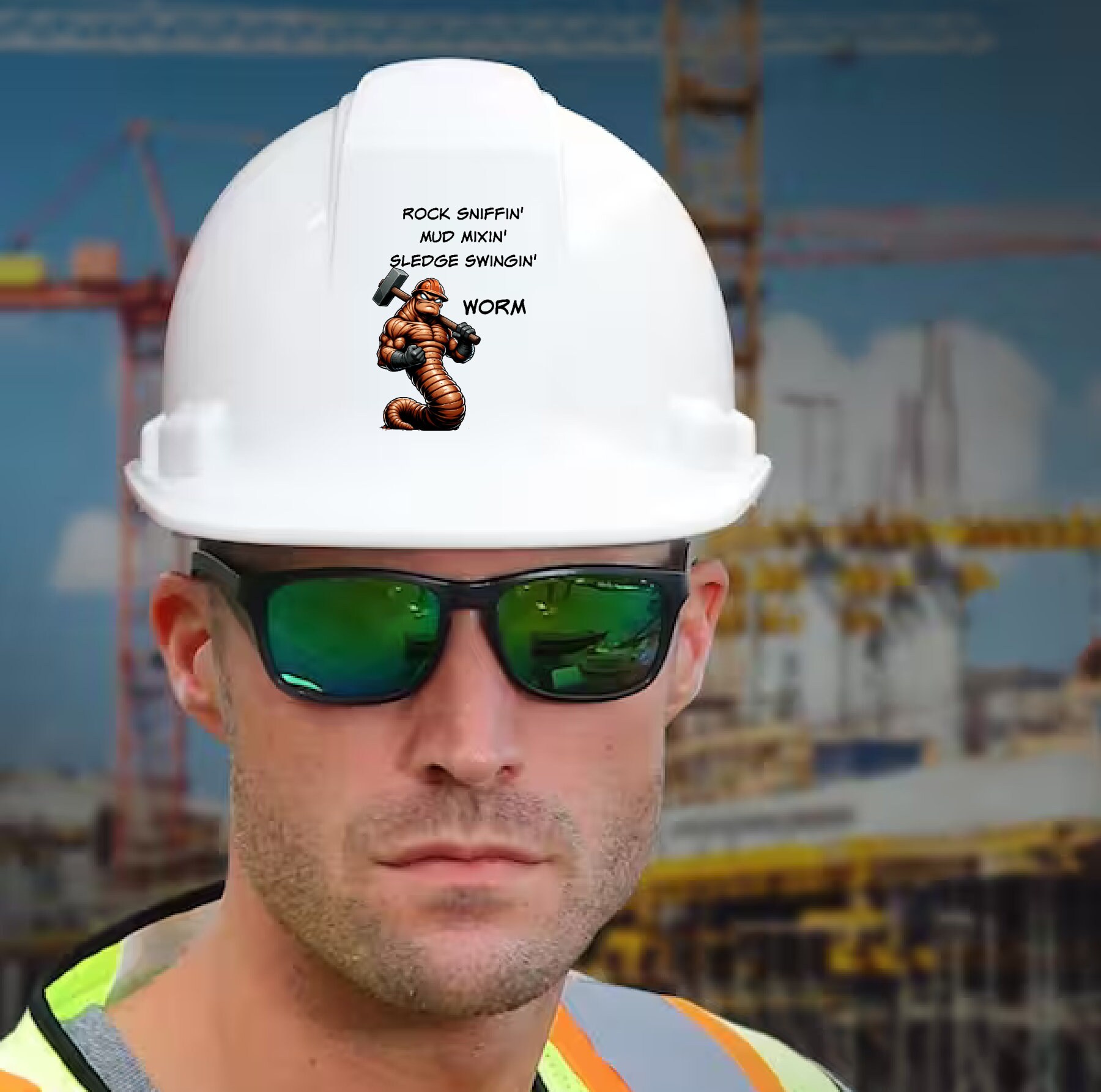 Adesivo Leggendario Del Giacimento Petrolifero: Adesivo Per Casco Da Perforatore Leone - Italia