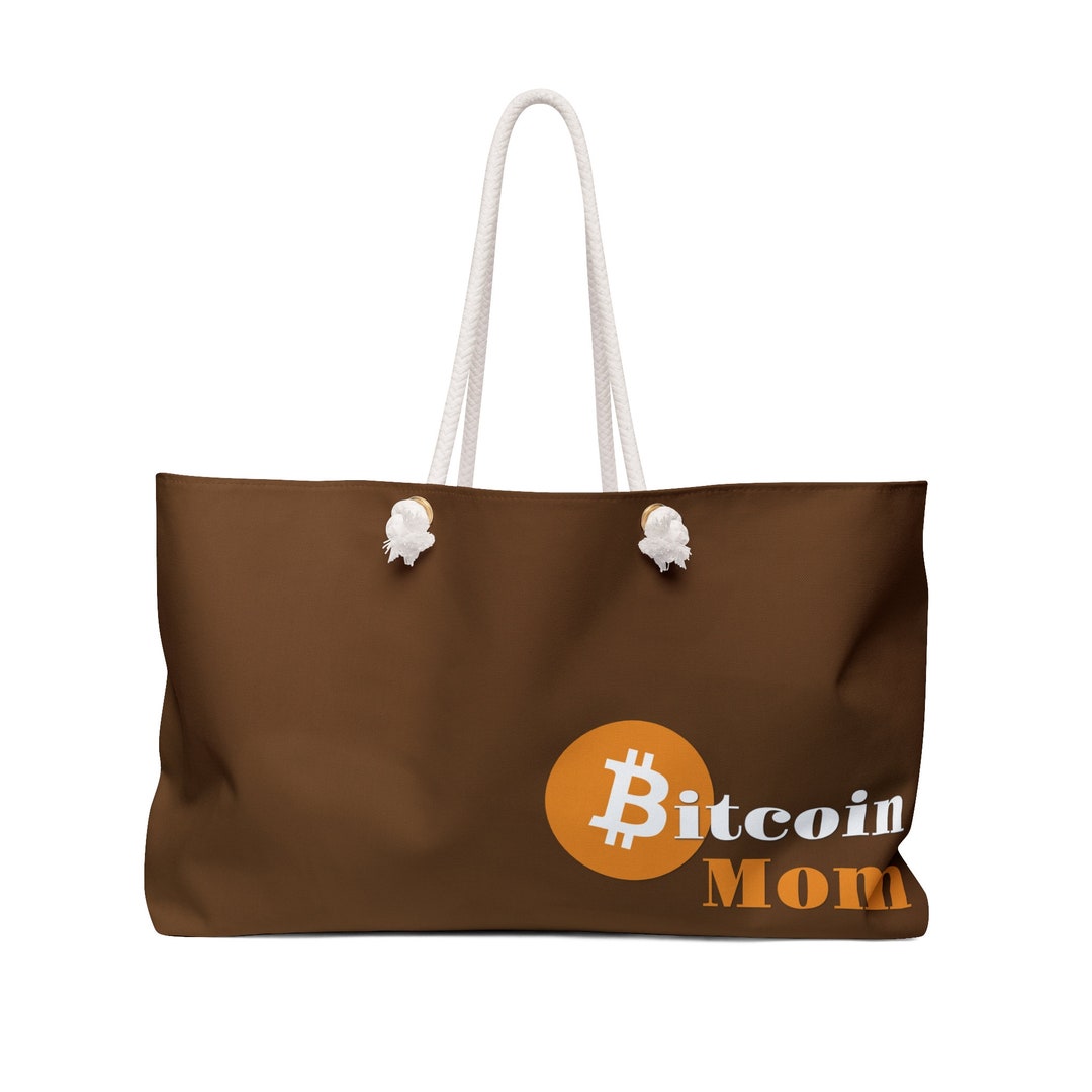 Bolsa de fin de semana extragrande Bitcoin Mom - Etsy España