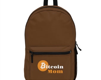 Bitcoin btc crypto currency cryptocurrency miner mining merch standard bull mother's day gift gifts for women mom her best travel Backpack