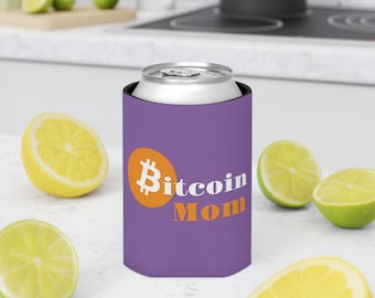 Bitcoin btc crypto currency cryptocurrency miner mining merch standard bull mother's day gift gifts for women mom her beer soda can cozie