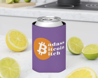 Bitcoin btc crypto currency cryptocurrency miner mining merch standard bull bbb mother's day gift for women mom her beer soda can cozie