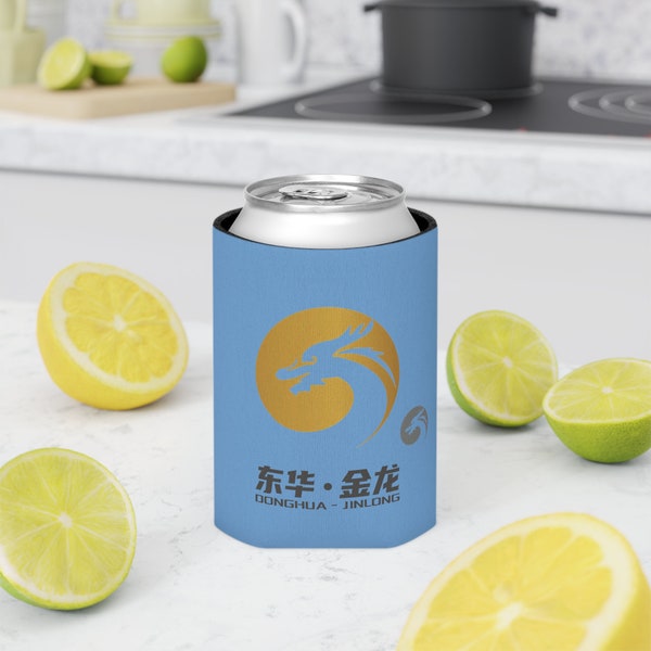 Donghua jinlong industrial grade glycine dragon logo funny joke meme gag bf gift gifts for dad bf teen boys him beer soda can cozie sleeve