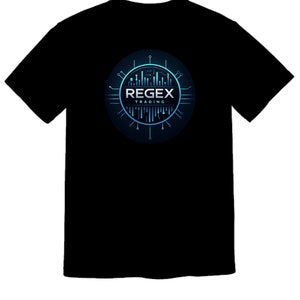 Camiseta gráfica masculina Regex Trading logo criptomoeda criptomoeda mineiro mineração merch camiseta presente do dia dos pais presentes para homens