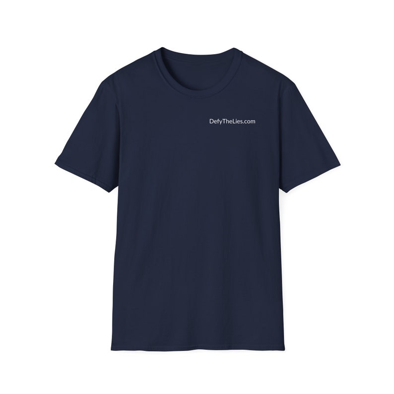 Camiseta unisex Softstyle DESAFÍA LAS MENTIRAS Recuerdas cuando los medios de comunicación nos dijeron que el jab detendría la transmisión imagen 9