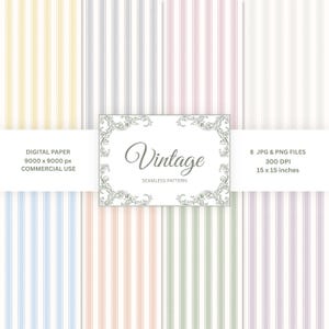 Cloud Dancer Neutral Stripe Seamless Pattern, Minimalist Design, Digital Download Bundle Design for Fabric Stripes, gift wrapping 300 DPI