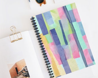 女性のための聖書研究ジャーナル、抽象的な水彩画ノート、キリスト教の祈りのジャーナル、聖書を書くノート、彼女への宗教的な贈り物