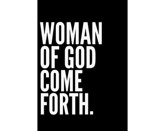 神の女よ、来い サテンポスター (24x36)