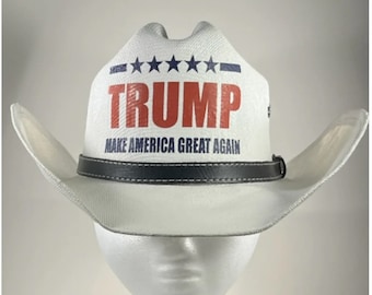 Cappello da cowboy "Trump Make America Great Again"