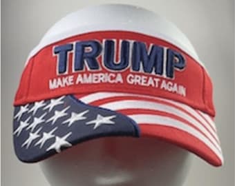 Trump "Make America Great Again" American Flag Visor
