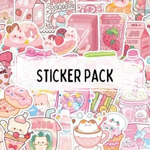 Sticker Rucksack Pink Pink Themed Cartoon Stickers | Assorted Sticker Pack | Surprise Grab ...