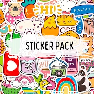 Surprise Sticker Mix | Assorted Sticker Pack | Surprise Grab Bag | Mystery Sticker Grab Bag | Cute Stickers | Gift Bag | Scrapbook Stickers