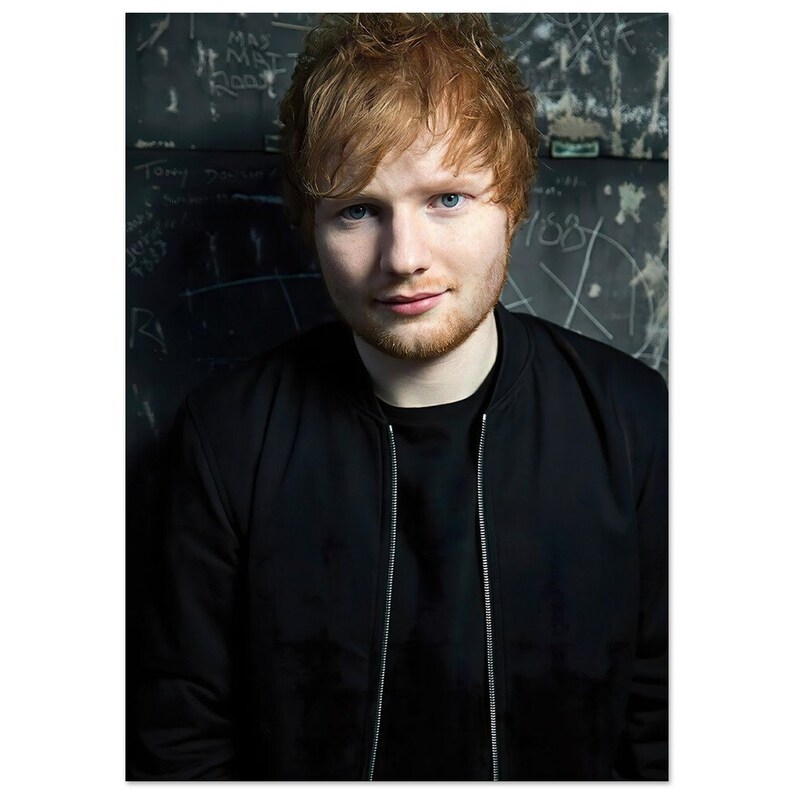Ed Sheeran Themed Poster A Musical Visual Treat Add a Touch Etsy