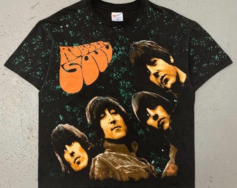 Vintage 90's the Beatles Rubber Soul Album Portrait Tee Size Large