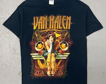 Vintage 80s VAN HALEN Monsters of Rock 1988 Tour Concert T-shirt