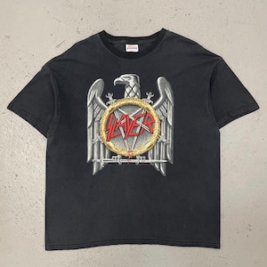 Vintage 2005 Slayer Rare Double Sided Thrash Metal Concert Band T Shirt XL