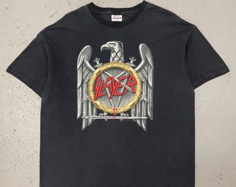 Vintage 2005 Slayer Rare Double Sided Thrash Metal Concert Band T Shirt XL