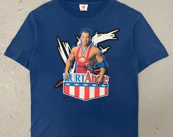 ヴィンテージ 2001 WWF カート・アングル レア レスリング Tシャツ Lサイズ