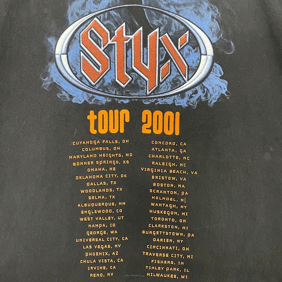 Vintage 2001 Styx Tour Rare Double Sided Concert … - image 5