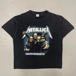 Vintage 2000s Metallica Death Magnetic Rare Double Sided Heavy Metal Concert Band T Shirt Large