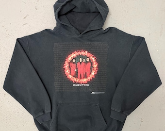 Vintage 2003 Mudvayne Rare Heavy Metal Concert Band Hooded Sweatshirt Large