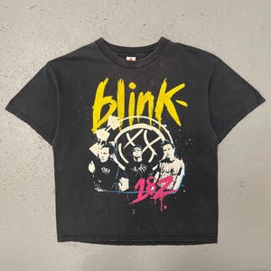 Vintage 2009 Blink-182 Summer Tour Rare Double Sided Punk Rock Concert Band T Shirt Large