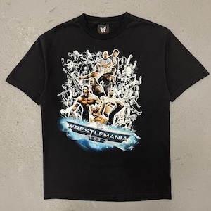 Vintage 2007 WWE WrestleMania 23 Rare Double Sided John Cena Shawn Michaels Batista Undertaker Mr. McMahon Wrestling T Shirt Large