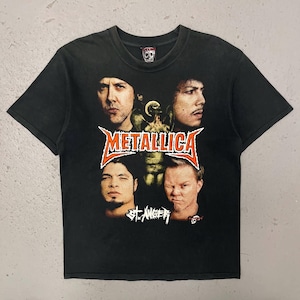 Vintage 2000s Metallica St. Anger Rare Double Sided Embroidered Heavy Metal Concert Band T Shirt Large