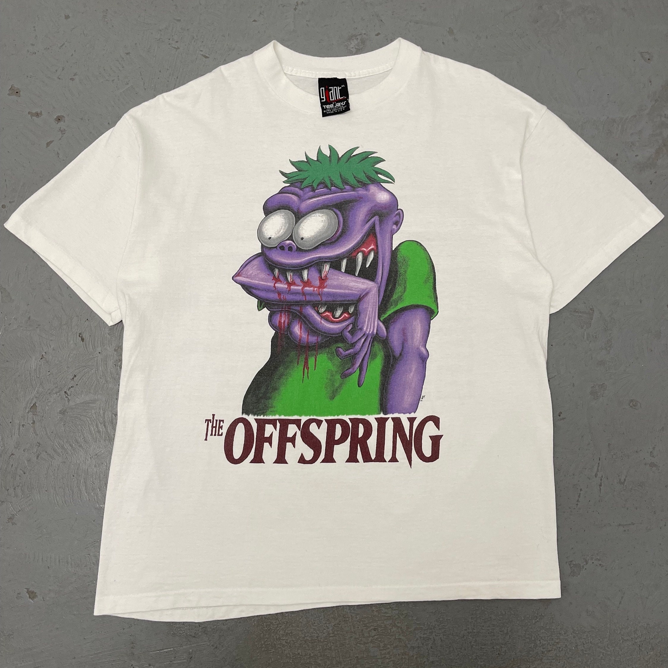Vintage 90s the Offspring Bite Me Tour Rare Single Stitch Giant 