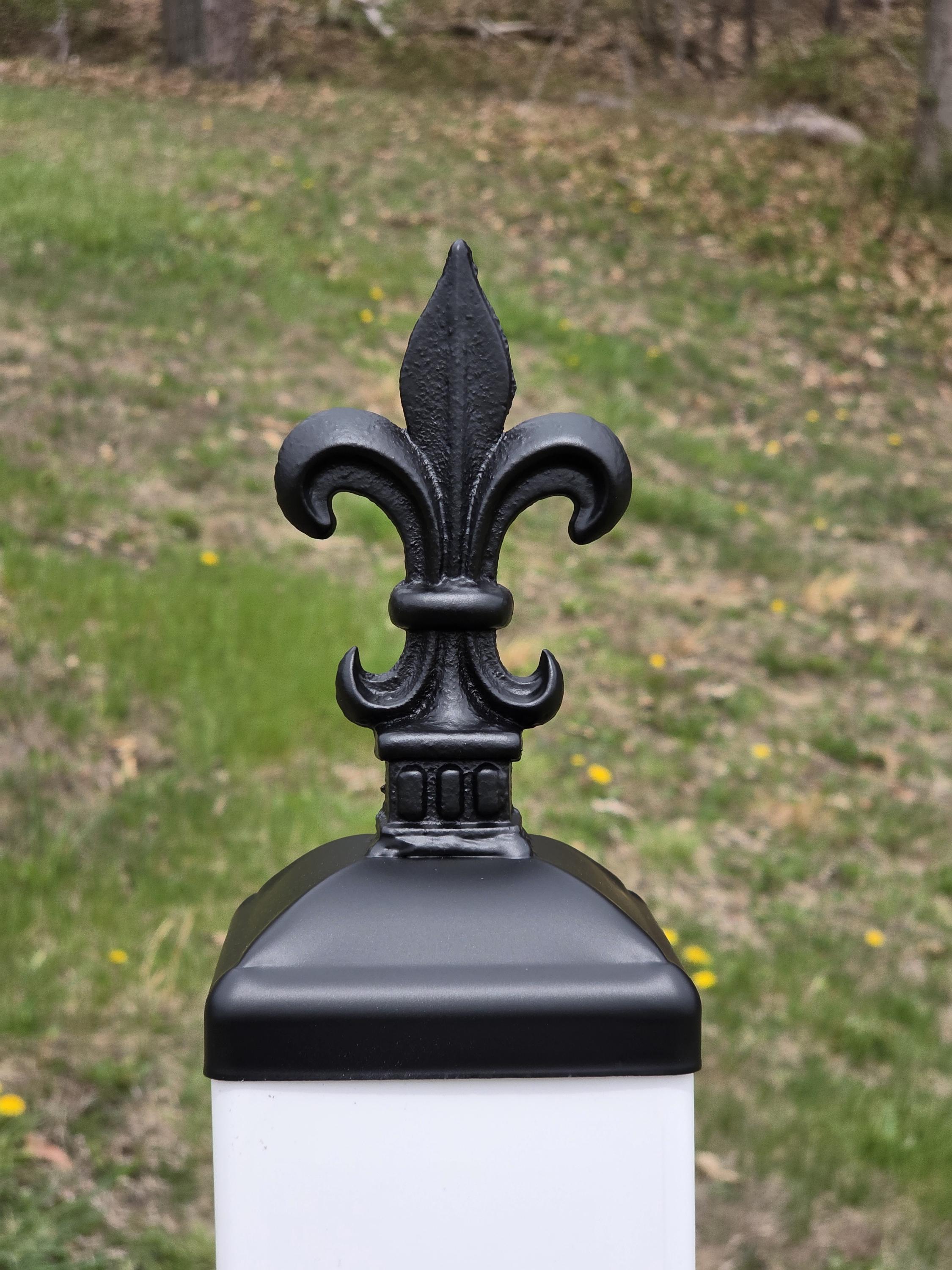 Decorative Fleur De Lis 4" X 4" Post Topper for PVC, Vinyl Fence - Etsy