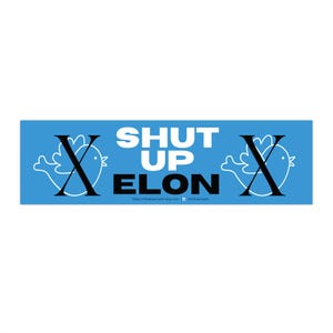 Shut Up Elon Magnet für Autos | Anti-Elon Club Magnet für EV-Fahrer | Lustiges Elektro-Fahrzeug-Zubehör | Fahren Sie elekrisch wider