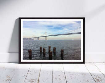 San Francisco - Oakland Bay Bridge Photography Print - Original Unframed Wall Art - San Francisco, CA Photography