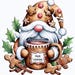 Watercolor Gingerbread Cookie Gnome Clipart PNG Bundle, Gingerbread Man ...