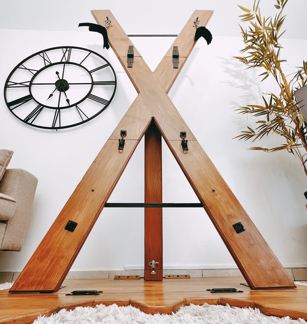 Saint Andrew’s Cross Convertible Into a Desk - Etsy