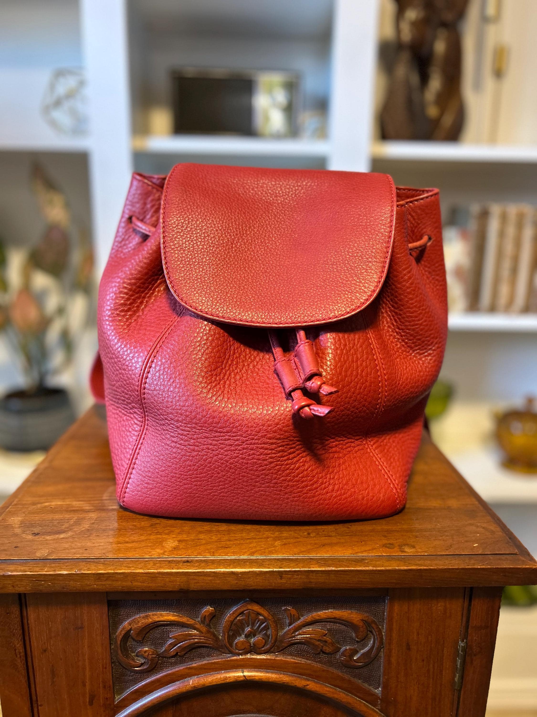 バッグ Coach Vintage Backpack Shoulder Leather Vintage Coach Black Leather Backpack Brass Gold Hardware # H9 Z