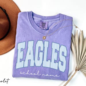 Custom Mascot Shirt, School Spirit Tee, Personalized Comfort Colors® Teacher Shirt, Custom Back To School Team Name T-Shirt, Game Day Shirt Bild 6