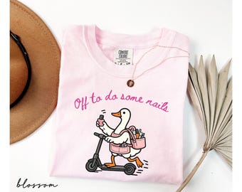 Off To Do Some Nails Shirt, Nail Tech Tee, Gift For Nail Tech, Nail Salon Gift, Nail Artist Gift, Nail Technician, Manicurist Appreciation
